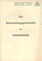 Judaika Buch Zur Entwicklungsgeschichte Der Geheimbünde Hrsg. Daste, Louis 38 Seiten II (fleckig) Judaisme - Judaisme