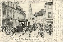 Judaika Coburg (8630) Straßenbahn Die Elektrische Kommt 1902 I-II Judaisme - Judaisme