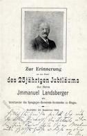 Judaika Glogau Landsberger, Immanuel Vorsitzender Der Synagogen 1902 I-II (Stauchung) Synagogue Judaisme - Judaisme