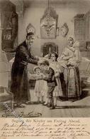 Judaika Segnung Der Kinder  Künstlerkarte 1899 I-II Judaisme - Judaisme