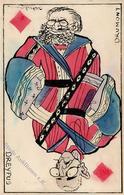 Dreyfuß Drumont Handgemalt Künstlerkarte I-II - Giudaismo