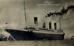 Schiff Ozeanliner Titanic Foto-Karte I-II (Klebereste RS) Bateaux Bateaux Bateaux - Otros & Sin Clasificación