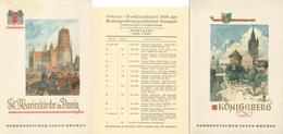 Schiff DSD Stuttgart Norddeutscher Lloyd Bremen Ostsee Nordlandfahrt 1935 Mit 11 Teilen U. A. Speisekarten Broschüren Us - Andere & Zonder Classificatie