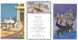 Schiff S. Y. Meteor Lot Mit 5 Speisekarten 1930 I-II Bateaux Bateaux - Sonstige & Ohne Zuordnung