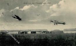 Flugzeug Vor 1945 Fliegerstation Köln 1913 I-II (fleckig) Aviation - Sonstige & Ohne Zuordnung