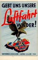 ÖSTERREICH - GEBT UNS UNSERE LUFTFAHRT WIEDER! Prop-Ak D. Österreichischem-AERO-CLUB I - Altri & Non Classificati