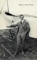 Sanke, Pilot Nr. 359 Fokker An Seinem Flugzeug  Foto AK I Aviation - Guerra 1914-18