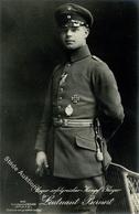 Sanke, Pilot Nr. 443 Bernert Leutnant Foto AK I - War 1914-18