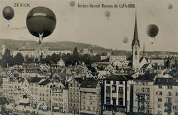 Ballon Gordon Bennett Wettfliegen Foto AK 1909 I-II - Fesselballons