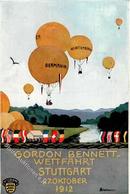 Ballon Stuttgart (7000) Gordon Bennett Wettfahrt 1912 I-II - Fesselballons