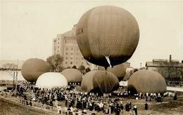 Ballon Tegel (1000) Wettfahrt 1906 Foto-Karte I-II (Klebereste RS) - Fesselballons