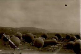 Ballon Zürich (8000) Schweiz Gordon Bennett Wettfliegen Foto AK I-II - Mongolfiere