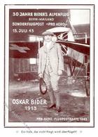 Flugpost Binder, Oskar 30 Jahre Alpenflug I-II - Balloons