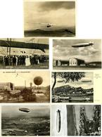 Zeppelin Flugzeug Ballon Lot Mit 7 Ansichtskarten I-II Aviation Dirigeable - Dirigeables