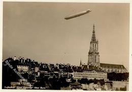 Zeppelinpost Luftschiff Graf Zeppelin über Bern Sonderstempel Foto-Karte I-II Dirigeable Dirigeable - Aeronaves