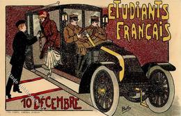 Oldtimer Etudiants Francais Künstlerkarte I-II - Autres & Non Classés