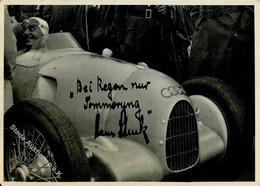 Oldtimer Stuck, Hans Mit Unterschrift Rennfahrer Audi WK II Foto AK I-II - Andere & Zonder Classificatie