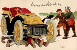 Auto Humor Künstlerkarte 1905 I-II - Altri & Non Classificati