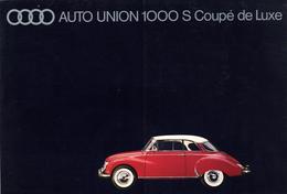 Auto Oldtimer DKW Autounion 1000 S Coupe De Luxe Broschüre Englisch I-II - Altri & Non Classificati