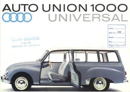 Auto Oldtimer DKW Autounion 1000 Universal Broschüre I-II - Other & Unclassified