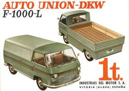 Auto Oldtimer DKW Autounion F 1000 L Spanien Broschüre I-II - Autres & Non Classés