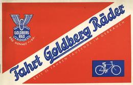 Fahrrad Goldberg Räder Broschüre I-II Cycles - Eisenbahnen