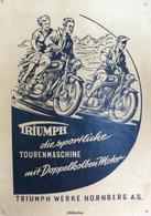 Motorrad Nürnberg (8500) Triumph Plakat 31 X 44 Cm II (Stauchung, Fleckig) - Motorräder