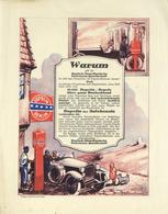 Tankstelle Dapolin Benzin Auto Oldtimer Plakat Ca. 21 X 27,5 Cm II - Motorbikes