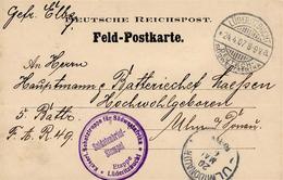 Kolonien Deutsch-Südwestafrika Feldpostkarte Stpl. Lüderitzbucht 24.4.07  U. Kaiserl. Schutztruppe Für Südwestafrika Eta - Afrika