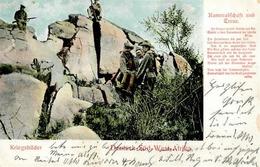 Kolonien Deutsch-Südwestafrika Kriegsbilder Stpl. Keetmanshoop 9.4.06 U. Kaiserl. Schutztruppe Für Südwestafrika Feldreg - Afrika