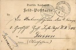 Deutsche Post China Stpl. K.D. Feldpostexped. Des Ostasiatischen Expeditionscorps 5.11. B Nach Giessen  1900 I-II - Zonder Classificatie