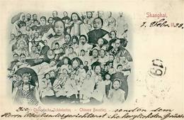 Kolonien Deutsche Post China Chinesische Schönheiten Shanghai 1899 I-II (Marke Entfernt) Colonies - Unclassified