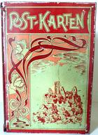 AK-Geschichte Postkarten Dose Metall Jugendstil II (Gebrauchsspuren) Art Nouveau - Geschichte