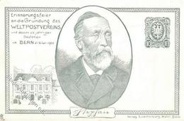 Post Bern (3000) Schweiz Erinnerungsfeier Gründung Des Weltpostvereins 1900 I-II - Timbres (représentations)