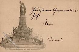 Vorläufer 1883 Rüdesheim (6220) Niederwalddenkmal Ganzsache I-II - Non Classés