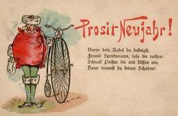 Vorläufer 1889 Geislingen (7465) Fahrrad Neujahr I-II (fleckig) Cycles Bonne Annee - Unclassified