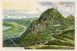 Berggesicht Herr Uto Einst U. Jetzt Sign. Schlemo, E. Künstlerkarte 1900 I-II - Fairy Tales, Popular Stories & Legends