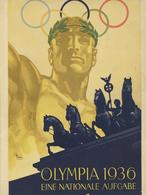 BERLIN OLYMPIA 1936 - BUCH -EINE NATIONALE AUFGABE-  148 Seiten - Viele Abbildungen, Reichssportverlag 1935 I-II - Jeux Olympiques