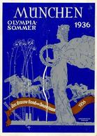 Olympiade 1936 München (8000) Sommerspiele Sign. Ehrenberger I-II (fleckig) - Olympic Games