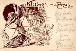 Studentika FRANKFURT/Main - KLOSTERFEST Der FREYA 1897 - ZWERG Sign. Hess I - Ohne Zuordnung