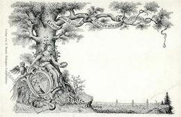 Studentika ERLANGEN - Gruss V.d. 35jähr. BUNDESFEST Der PFARRESTOCHTER 1898 - Mit EULE I-II (Ecke Gestoßen) Montagnes - Unclassified