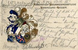 Studentika Gießen (6300) Athematisch Naturwissenschaftlicher Verein 1913 I-II (fleckig) - Ohne Zuordnung