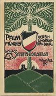 Studentika München (8000) Palm Verein Jungbuchhändler 27. Stiftungsfest 1901 Festlieder I-II - Ohne Zuordnung