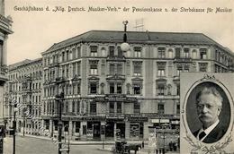 Berlin (1000) Allg. Dt. Musikerverband Litfaßsäule Cafe Steuer  II (Randmängel) - Camerun