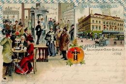 Berlin (1000) Gasthaus Aschinger Bier-Quelle Straßenbahn  1900 I-II (Stauchung) Bière - Camerun