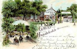 Grunewald (1000) Gasthaus Hundekehle  Lithographie 1898 I-II - Cameroun