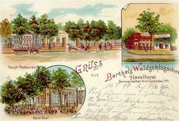 Haselhorst (1000) Gasthaus Barthels Waldschlösschen  Lithographie 1899 I-II (Ecken Abgestoßen) - Kamerun