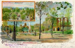 Tegel (1000) Gasthaus Bergschloss Waidmannslust Rudolf Heinrichs 1903 I-II (Ecken Abgestoßen) - Cameroon