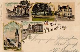 Pinneberg (2080) Rathaus, Feuerwehr  Lithographie 1898 I-II Pompiers - Cameroon