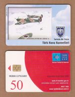 AC - TURK TELECOM PHONECARDS -  SUPERMARINE SPITFIRE MK - I 1939 - 50 15 CREDITS: 50 DATE: 2006 - Avions